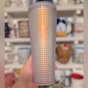 ⭐️Starbucks Cold Cup - Matte Grid Iridescent⭐️